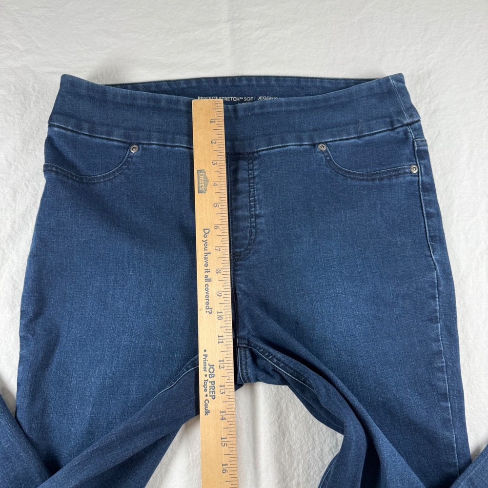 Chico's Perfect Stretch Women's Size 1.5R M/10 Dark Wash Soft Pull On Jeggings - Picture 5 of 10